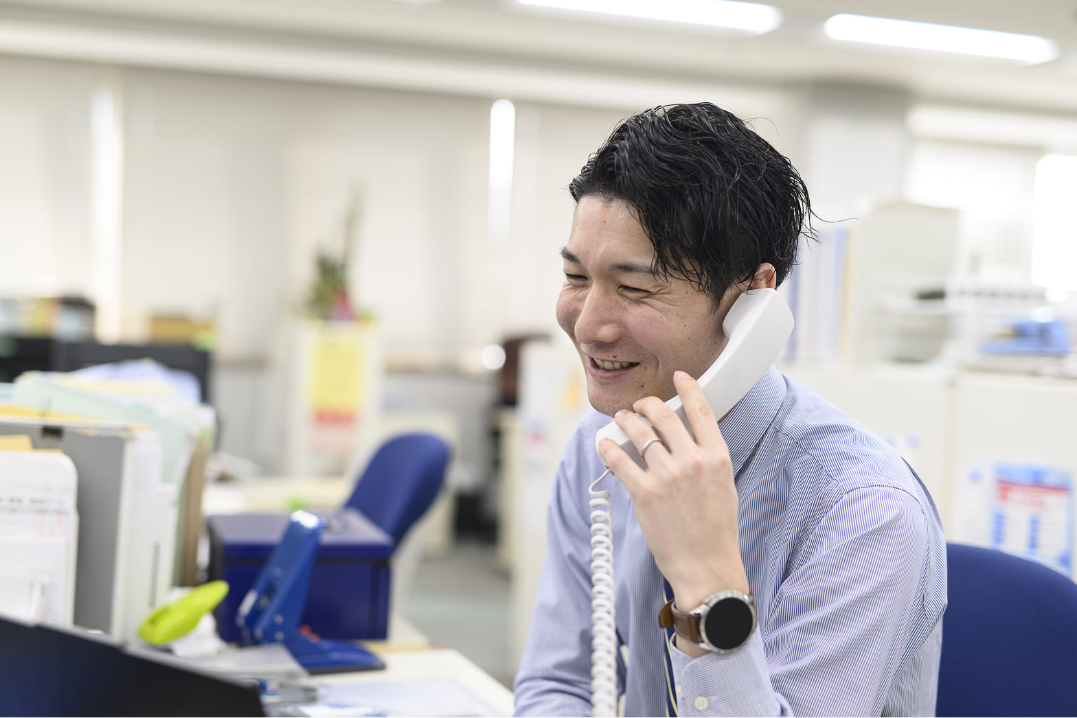 竹越琢磨さんが仕事をしている様子